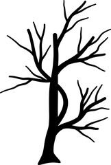 Fototapeta premium Dead tree silhouette
