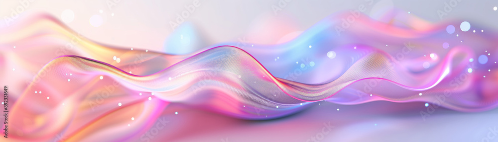 Poster a vibrant wave of color blending smoothly, creating an ethereal and dreamy atmosphere. perfect for b
