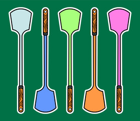 Handdrawn Spatula Sticker Vector Illustration