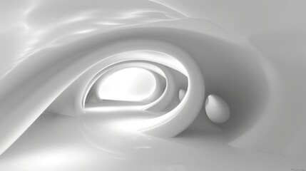 Abstract art includes a circle background. The wallpaper has a decorative, round pattern.