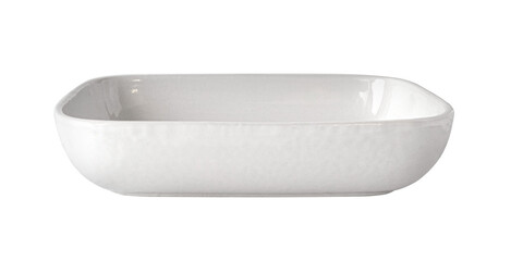 white rectangular ceramic bowl