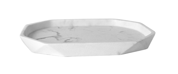 white marble plate