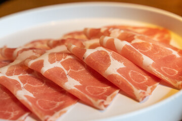 Enjoy fresh delicious and juicy beef slices