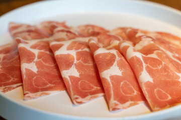 Enjoy fresh delicious and juicy beef slices