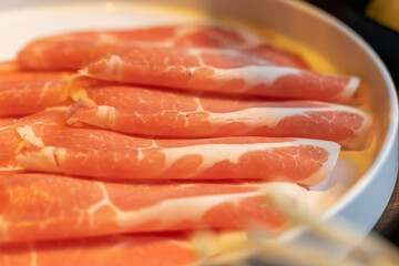 Enjoy fresh delicious and juicy beef slices