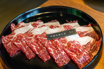 Enjoy fresh delicious and juicy beef slices