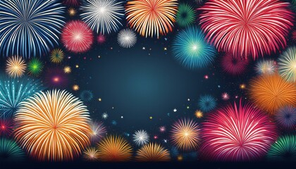 Fototapeta premium 花火のフレーム