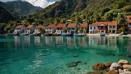 Lakeside Serenity || Idyllic Harbor || AI Generated







