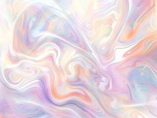 Fototapeta premium Abstract Swirling Pastel Background with Iridescent Hues