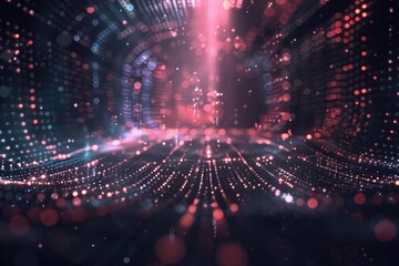 A well-lit interior space with multiple light sources