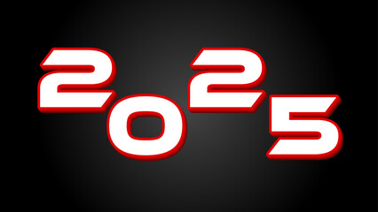 2025 Happy New Year design vector. trendy new year 2025 design template. suit for banner, cover, poster, flyer, card, greeting card, website, brochre. vector illustration