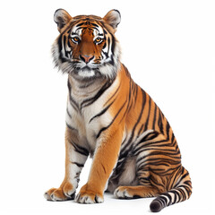Tiger isolated on white background