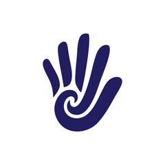 Obraz premium hand logo design