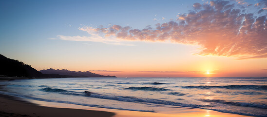 Fototapeta premium sunset on the beach