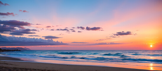 Obraz premium sunset on the beach