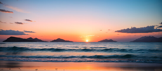 Obraz premium sunset over the sea