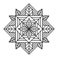 High Quality Geometric Autumn Pattern Vector