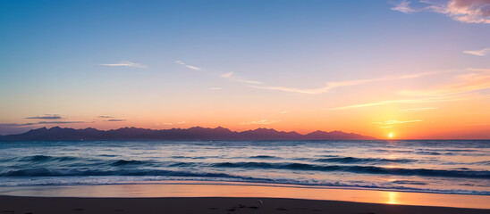 Obraz premium sunset over the sea