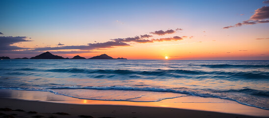 Fototapeta premium sunset over the sea