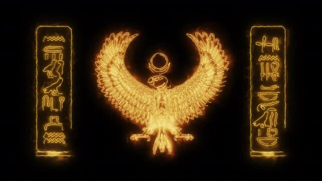 Ancient Egypt God Horus Animation