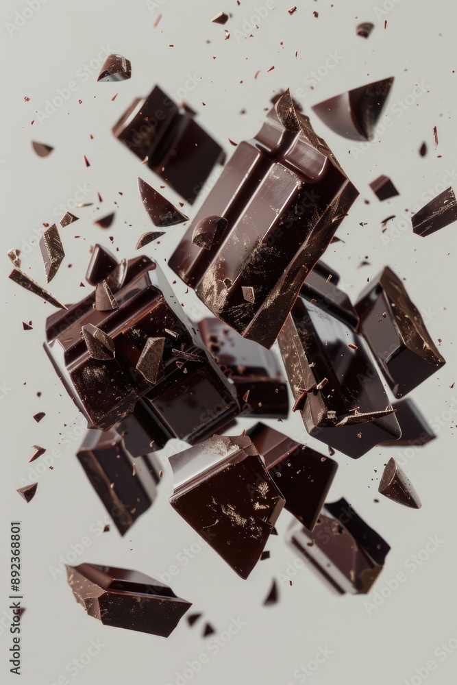 Aufkleber assorted chocolates arranged neatly on a table