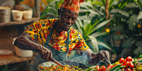 African Cooking Demonstration: A cooking class, where a skilled chef teaches attendees how to prepare traditional African dishes.