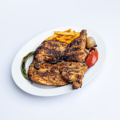 roasted chicken on a plate