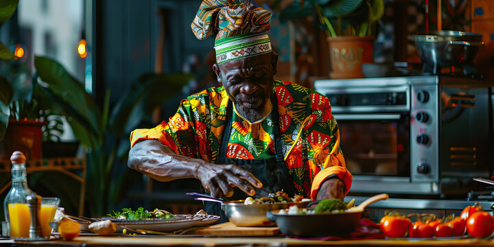 African Cooking Demonstration: A cooking class, where a skilled chef teaches attendees how to prepare traditional African dishes.