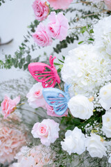 bouquet of pink roses