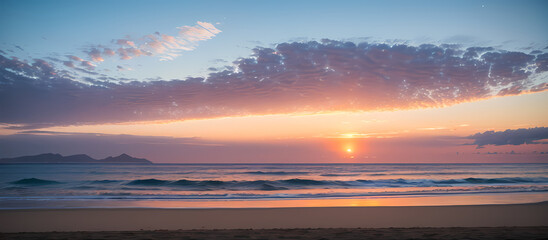 Fototapeta premium sunset over the sea