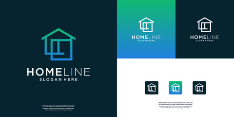 Minimal real estate property logo design inspiration
