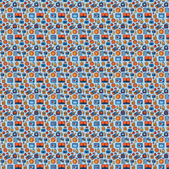 School pattern background. School seamless pattern icon.