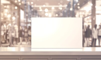 A luxury fashion boutique showcasing diverse women elegantly dressed on the softly blurred background