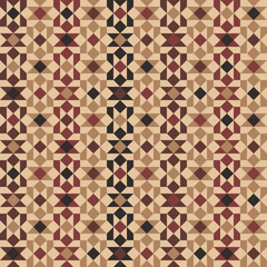 Warm geometric mosaic pattern