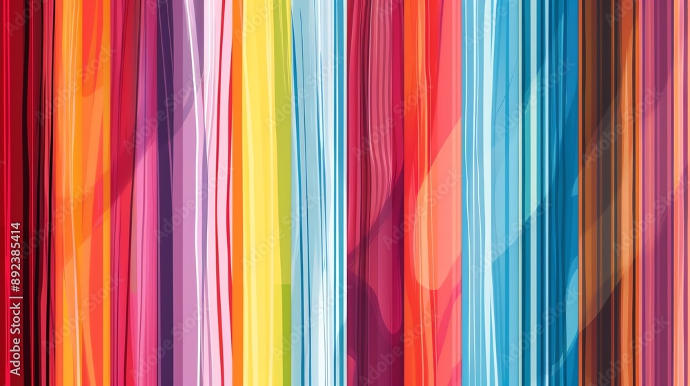 Poster abstract background with vertical colorful lines.