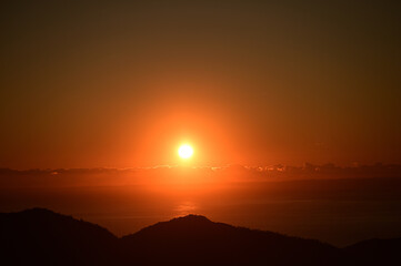 瞽女展望地の夕景