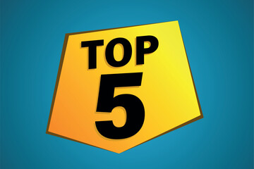 top 5 poster banner graphic design icon logo sign symbol social media website coupon

