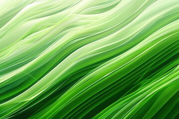 Abstract organic green lines as wallpaper background illustration created by ai