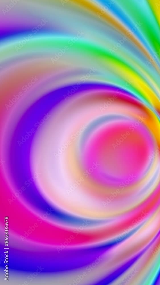 Poster abstract colorful gradient background animation with circles
