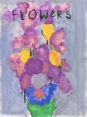  abstract flowers. watercolor painting. illustration © Anna Ismagilova