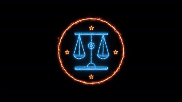 Burning Horoscope Zodiac Sign Animation