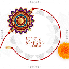 Happy Raksha Bandhan traditional Indian festival background