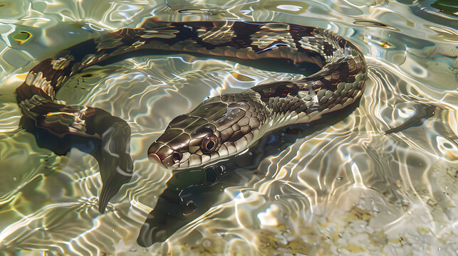 snake in the water