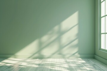 Light green empty living room background
