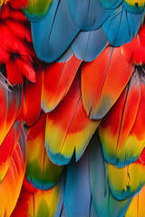 Obraz premium Parrot Feathers Seamless Tile..