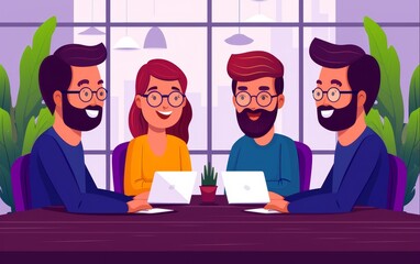 Business meeting with diverse team, Inclusive strategy, teamwork