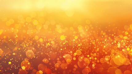 Gentle gradient of orange and yellow plexus on a sunset background, warm and inviting with text space