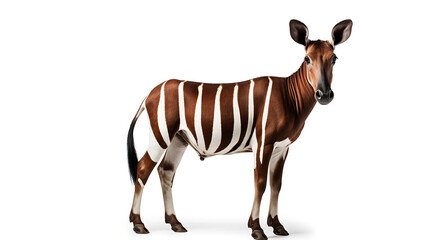 zebra isolated on white