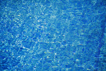 Water in the pool.