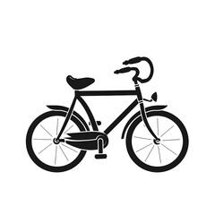 bicycle isolated on white background ai generative 